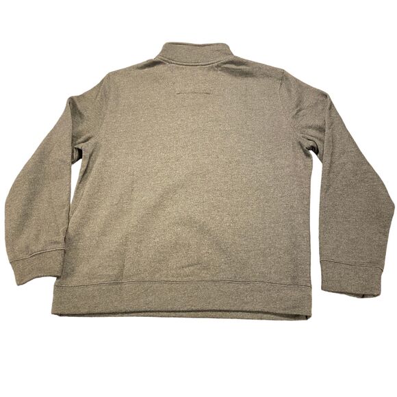 Nautica Sweater Men's Large Green Cotton Long Sleeve Logo Quarter Zip Pullover - Picture 3 of 16